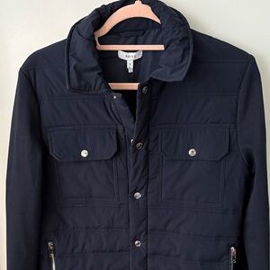 Reiss Men's Roddie Dark Blue Puffer Jacket quilted navy size s NWT new with tags